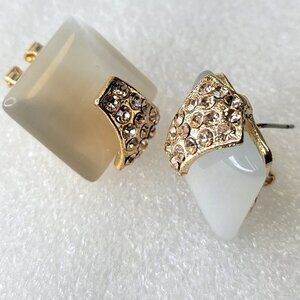 Cufflink Style Earrings